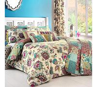 Juego de Cama con Dreams n Drapes Pillowcases_P, algodón poliéster, Turquesa, Super King Cover Set