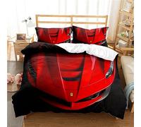 Juego de Cama con temática de superdeportivos 3D, Club de Coches Deportivos de Lujo de Madrid, Velocidad, Riqueza, sueños y pasión, Funda nordica 200x200 Funda nórdica Infantil