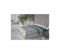 Pierre Cardin® Juego de Sabanas 3 Piezas, 135 x 200 cm, 100 % poliéster, Gramaje 190g/m², Fundas Almohada 45 x 155 cm, Sábana encimera 210 x 270 cm, Alta calidad, CORALINA LILI Azul