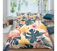 Juego De Cama De Botánica Juego De Funda De Edredón Estampado 3D Microfibra con Cremallera Oculta Aplicable A para Adultos Y Niños Double（200x200cm）