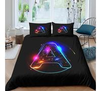 Juego De Cama De Carta Funda De Edredón Estampado En 3D Microfibra Juego De Cama con Funda De Almohada Aplicable A para Adultos Y Niños Double（200x200cm）