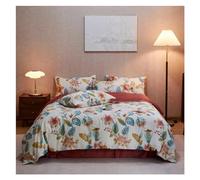 Juego de Cama de Estilo Europeo, Juego de Funda nórdica Queen de algodón con sábanas, Juegos de Cama Individuales y Dobles, Juego de Cama