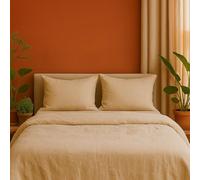 Juego de cama de gasa de algodón, 240 x 260 cm, arena