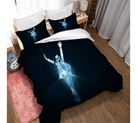 Juego De Cama De Michael Jackson, Funda Nórdica, Juego De Cama, Edredón Y Fundas De Almohada De Microfibra Aficionados Impresos ((150x200cm)-Cama de 90,Estilo 04)