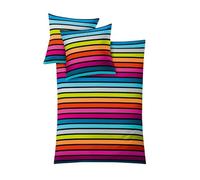 Juego de cama de Rimini, nubecitas, satén mako, multicolor, 135 x 200 cm