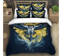 Juego De Cama De Un Osprey Funda De Edredón Estampado 3D Microfibra con 2 Fundas De Almohada Aplicable A para Adultos Y Niños Super King（260x220cm）