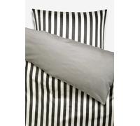 Juego de cama modelo Classic Stripe Anthracite 1P_SET_155X220_+_80X80_CM