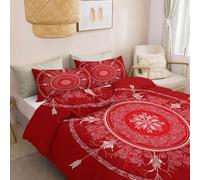 Juego de Cama para Adultos 135 x 200 cm Estampado Suroeste, Set Funda Nórdica Transpirable - Funda Nórdica Fina y Ligera Estampada Geométrico Flecha Remolino Círculo con Fundas de Almohada