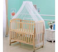 Juego de cama para cuna con soporte para cuna estilo palacio, red para cuna con soporte, cubierta de red para cuna