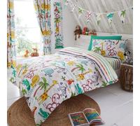 Juego De Cama Para Niños Jungle Fun Con Funda De Edredón Y Funda De Almohada