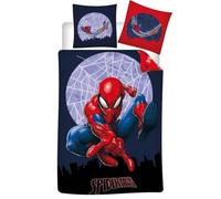 Juego de cama reversible Spiderman, funda nórdica de 140 x 200 cm y funda de almohada de 65 x 65 cm, polialgodón