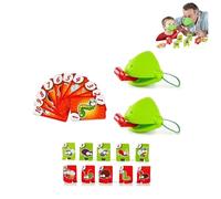 Juego de camaleón, Juego de Mesa de Lengua de Rana, Divertido Lagarto y máscara de Rana Juego con Lengua de Soplo, Juego de Fiesta multijugador (2pcs)