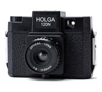 Juego de cámara de rollo Holga 120N con objetivo de cristal óptico (incl. película B+W)