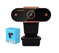 Juego de cámara web, cámara USB, cámara web ajustable para laptop, 6.3 x 5.1 x 2.56 pulgadas para clases en línea, videoconferencias y transmisiones en , color naranja, alrededor de 142 g