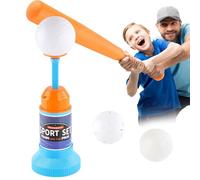 Juego de camisetas de béisbol para niños - Juegos de pelotas en T | Juguete deportivo para patio trasero al aire libre con 3 pelotas grandes, equipo de juego para niños y niñas a partir de 3 años, prá