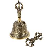 Juego de campana de meditación budista tibetana Campanas tibetanas de fundición de metal especial fabricadas en la India for meditación, rituales, oraciones y como herramientas budistas