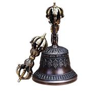 Juego de campana de meditación, Tibetano Campana, Conjunto de campana y dorje de meditación budista tibetana