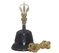 Juego de campana de meditación, Tibetano Campana, Las campanas están grabadas con patrones vivos, fascinantes, cautivadores y atractivos.