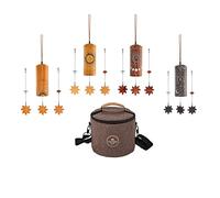 Juego de campanillas de bambú cósmico para meditación calmante, ASMR, terapia de curación de sonido y yoga