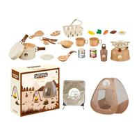 Juego de camping para niños - Equipo pretendiente de , juego de cocina al aire libre | Camping con utensilios de picnic, divertidas herramientas de juego falsas para regalos de Navidad