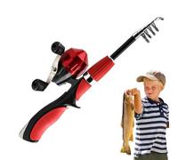 Juego de caña de Pescar para niños | Equipo de telescópico y Plegable | Caña de Pescar Extensible para niños, para y niñas, Juguete para Principiantes, Pascua, cumpleaños, día del niño, Navidad