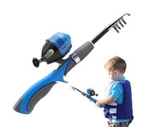 Juego de cañas de pescar para principiantes, mango ergonómico, juego de caña de pescar extensible para niños, para Pascua, cumpleaños, día del niño, Navidad, Año Nuevo, interior y exterior