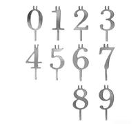 Juego de candelabros numéricos para decoración de tartas de cumpleaños, incluye todos los componentes para una instalación rápida en pasteles o postres