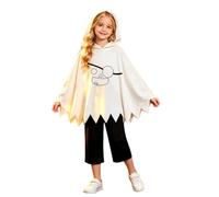Juego de capa de dos piezas para invierno con sudadera con capucha impresa, pantalones ideales para fiestas de Halloween, cómodo look casual para niños de 1 a 9 años, fácil de limpiar, portátil