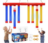 Juego de captura de palos Amarillo Azul Dual Color Mejorado Palos de caída Juguete de juego con 3 velocidades Entrenador de coordinación de ojos de mano divertido para niños Adultos Ideal para fiestas