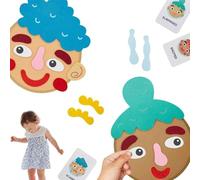 Juego De Caras Divertidas, Pegatinas Cara Emociones, Juego De Emociones Para Niños, Tablero De Actividades Con Pegatinas De Caras, Juego De Pegatinas Con Caras - Aprendizaje Socioemocional