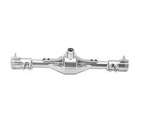 Juego de carcasa de eje de aleación de aluminio para LOSI SUPER BAJA REY 2,0 1/6 RC, puente de carcasa de eje de coche (Plata)
