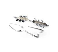 Juego de carenados de motocicleta Strict 1 par Premier Shark Gills cromados ABS for GL1800 2001-2011