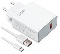 Juego de Carga 120W Turbo Charge para Xiaomi, Redmi, Poco, Black Shark. Cargador Max de 120 W + Cable USB C para Xiaomi, Redmi, Poco, Black Shark