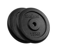 Juego de Carga de Hierro Fundido Rebel 2 x 15 kg Agujero 31 mm Placa Clásica RBA-2130