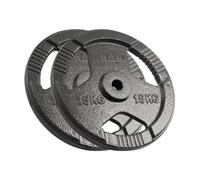 Juego de carga de hierro fundido Rebel 2 x 15 kg agujero 31 mm plato con asas RBA-2136