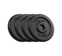 Juego de Carga de Hierro Fundido Rebel 4 x 2,5 kg Agujero 31 mm Placa Clásica RBA-2127