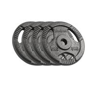 Juego de Carga de Hierro Fundido Rebel 4 x 5 kg Agujero Plato de 31 mm con Asas RBA-2134