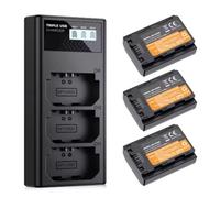 Juego De Cargador De Batería NP-FZ100, Paquete De 2 Puertos Micro USB, Compatible con Sony, For Baterías De Cámara Alpha A7 III A7R3 A9 A6600 A7R IV(Kit 2)