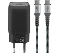 Juego de cargador rápido usb-c? nano (65 w) y cable textil usb-c?