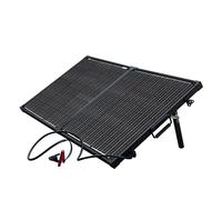 Juego de cargador solar Technaxx de 100 W TX-215 - panel solar de energía portátil monocristalino con controlador de pantalla LCD: ideal para jardines, camping