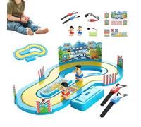 Juego de carreras con sensores - Control de movimiento de 21,5 pulgadas | Juego electrónico ABS - Mesa interactiva con pulsera inalámbrica para niños, adultos, , reuniones familiares, s