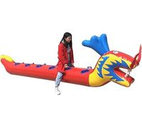 Juego de carreras de botes de dragón inflables for césped, juegos for interiores y exteriores y juguetes deportivos que promueven el trabajo en equipo, el ejercicio físico y la socialización ( Color :