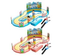 Juego De Carreras De Detección De Movimiento - Juguete De Pista Inalámbrico 54.6x35x14.5 Cm | Juego De Mesa Interactivo Padre-Hijo | Juguete De Carreras Controlado por Movimiento para Niños Niñas |