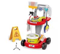Juego de carrito de limpieza - rojo, set de 20 piezas