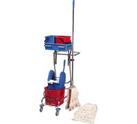 Juego de carros de limpieza L x A x H 750 x 460 x 1220 mm, apto para escaleras