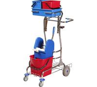 Juego de carros de limpieza L x A x H 750 x 460 x 1220 mm, apto para escaleras