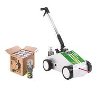 Juego de carros de marcado de suelos Ampere, carro de marcaje con 12 botes Traffic Paint