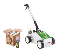 Juego de carros de marcado de suelos Ampere, carro de marcaje con 12 botes Traffic Paint