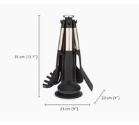 Juego de carrusel de utensilios joseph joseph elevate, 5 piezas de sil