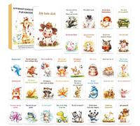 Juego de Cartas, 32PCS Tarjetas de Afirmación para Niños Tarjetas de Sentimientos Tarjeta de Muerte Tarjeta de Autoestima Tarjete Motivacionales Regalo para Niñas y Niños, Desarrolla la Autoconfianza